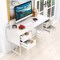 Costway 48" Computer Desk with 4 Drawers Storage Metal Frame Modern Study Writing Desk